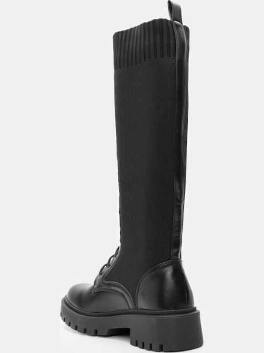 Sock Boot with Lug Sole 4314801-black