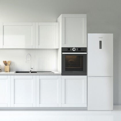 Muhler Fridge-Freezer 253lt Total NoFrost H184xW60xD66.5cm White NFC185WE
