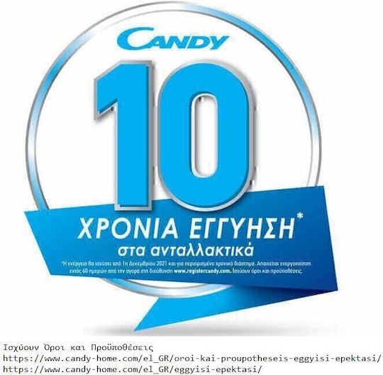 Candy Combină frigorifică 409lt NoFrost Î205xL59.5xA66.7cm. Negru CNCQ4T620EB