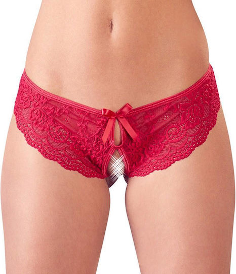 Damentasche Sexy String mit Spitze Rot