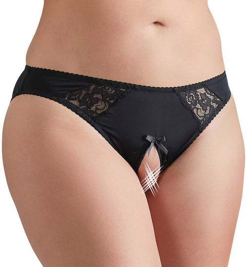 Femei Sexy Șir de caractere cu decupaje Negru
