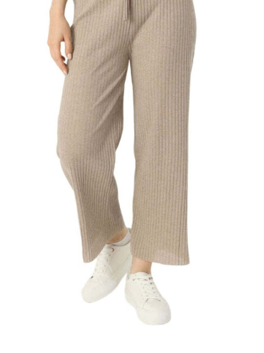 Women's Fabric Trousers Beige