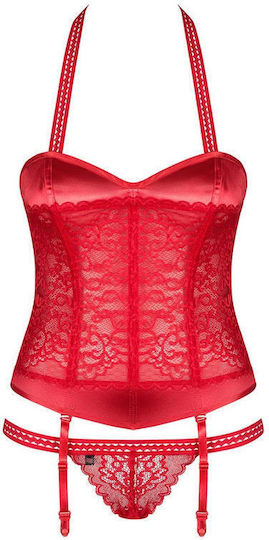 Flameria Corsete Sexy Roșu