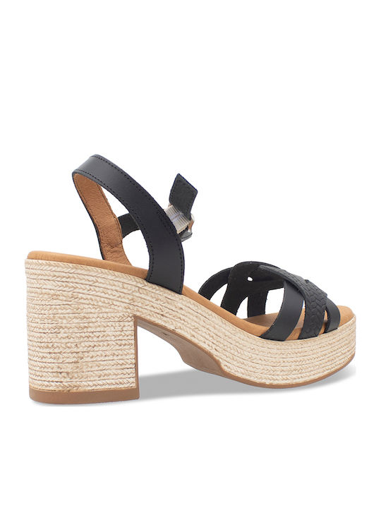 Leder Sandalen Schwarz