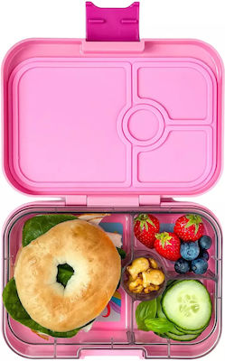 Yumbox Plastic Kids' Food Container Unicorns Pink