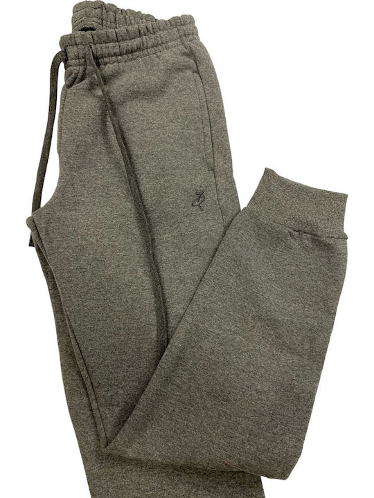 Sweatpants with Elastic Dark Melange
