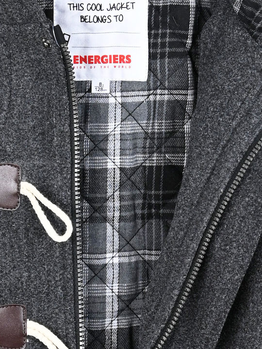 Kids' Coat Montgomery with Hood Anthracite
