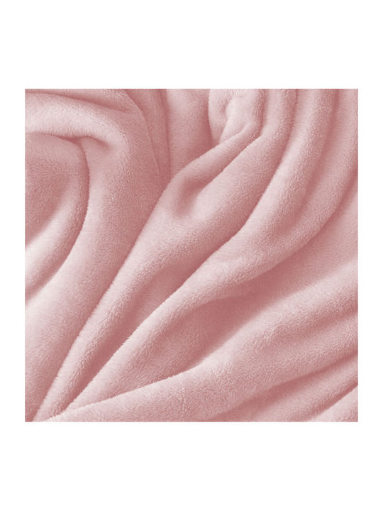 TnS Super Soft Blanket Fleece Single 150x220cm Baby Pink