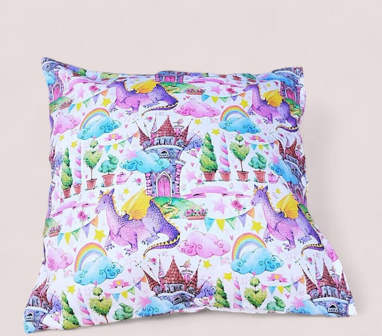 Oxygen Παιδικό Διακοσμητικό Μαξιλάρι Princess Candy World 45x45εκ.