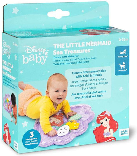 Bright Starts The Little Mermaid Sea Treasures Tummy Time Water Mat Χαλάκι Δραστηριοτήτων για Νεογέννητα