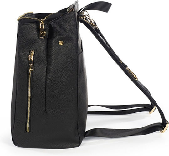 Pasito a Pasito Shoulder/Hand Diaper Bag London Black 32x15x37cm.