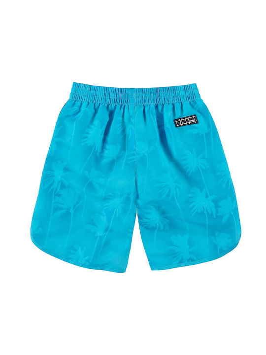 Molo Spray Palms Kids Swimwear Swim Shorts Sunscreen (UV) Light Blue