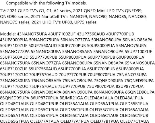 LG Συμβατό Τηλεχειριστήριο Magic για Τηλεοράσεις LG