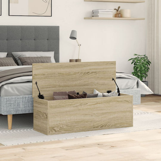 vidaXL Dekorative Truhe Hölzernes Braun 102x35x35cm