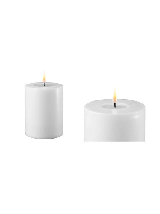 Deluxe Home Art Scented Candle White 12.5x7.5cm 2pcs