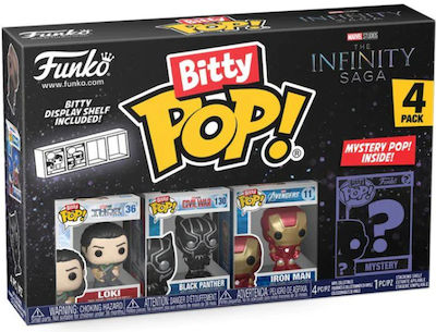 Funko Bitty Pop! Marvel: The Infinity Saga - Loki, Black Panther, Iron Man & Chase 4-Pack Chase