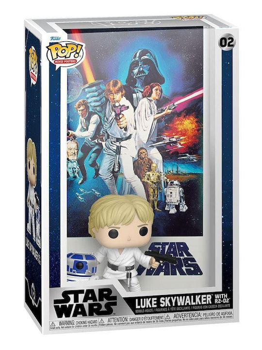 Funko Pop! Filmplakate: Krieg der Sterne - Luke Skywalker mit R2-D2 Wackelkopf Sonderausgabe