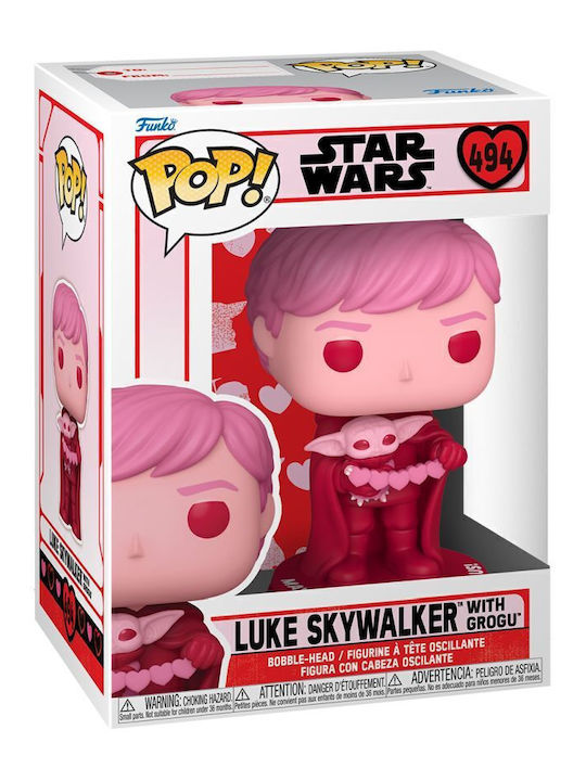 Funko Pop! Movies: Luke Skywalker with Grogu (Valentine) Bobble-Head Special Edition Funko Pop! Movies: Luke Skywalker with Grogu (Valentine) Bobble-Head Special Edition