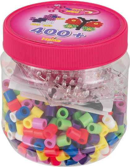 Hama Maxi Beads Пластмасови Мъниста и пайети Многоцветни 402бр + 2 Плочи с щипки