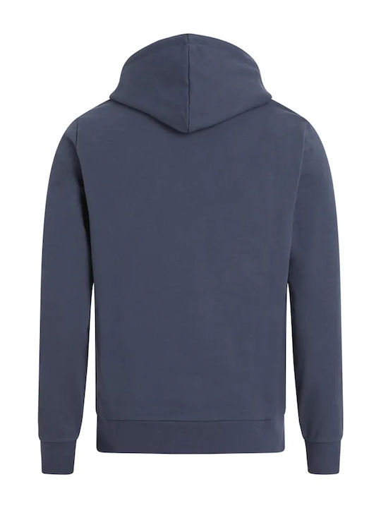 Calvin Klein Logo Men's Sweatshirt with Hood Blue