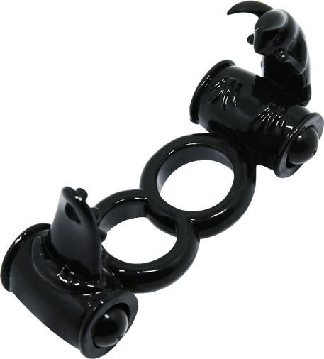 Baile Vibrating Cock Ring Schwanz Schwarz