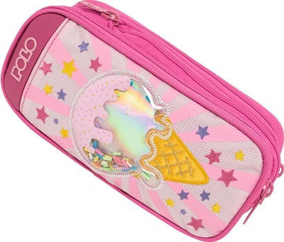 Polo Base-free Pencil Case Pink