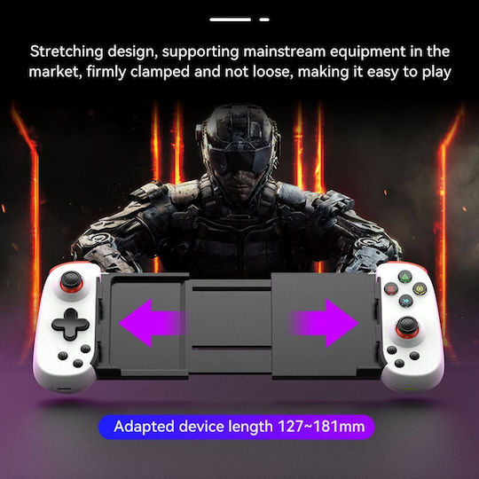 Techsuit D6 DP Ασύρματο Gamepad για Android / PC / PS3 / PS4 / Switch / iOS Μαύρο