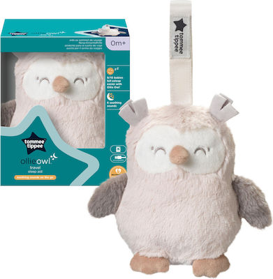 Tommee Tippee Sleep Toy Deluxe Light & Sound Sleep Aid Ollie Owl made of Fabric with Sounds for 0++ Months