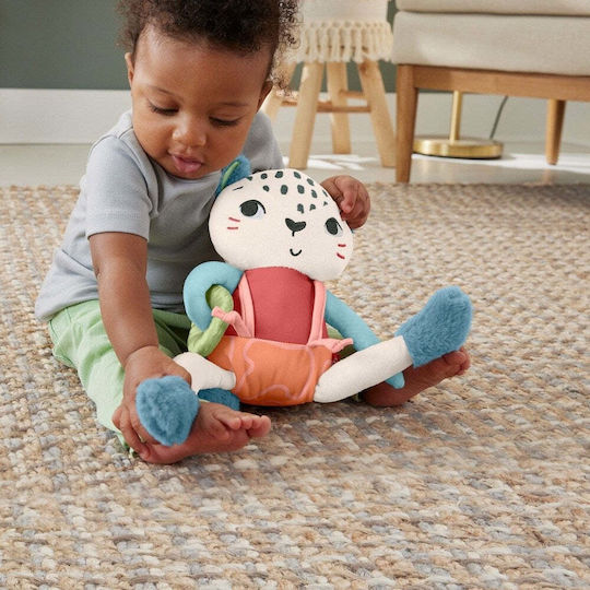 Fisher Price Tierchen Fun Snow Leopard aus Stoff mit Sounds für 3++ Monate