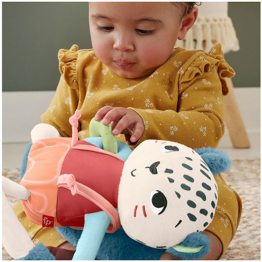 Fisher Price Tierchen Fun Snow Leopard aus Stoff mit Sounds für 3++ Monate