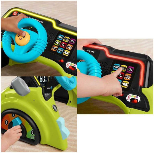 Fisher Price Vehicle Laugh & Learn Sit & Steer Driver Educational Car with Music, Light, and Sounds for 6++ Months