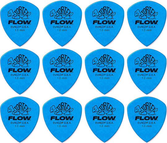Dunlop Picks Guitar Tortex Flow Pack Thickness 1mm Set 12pcs