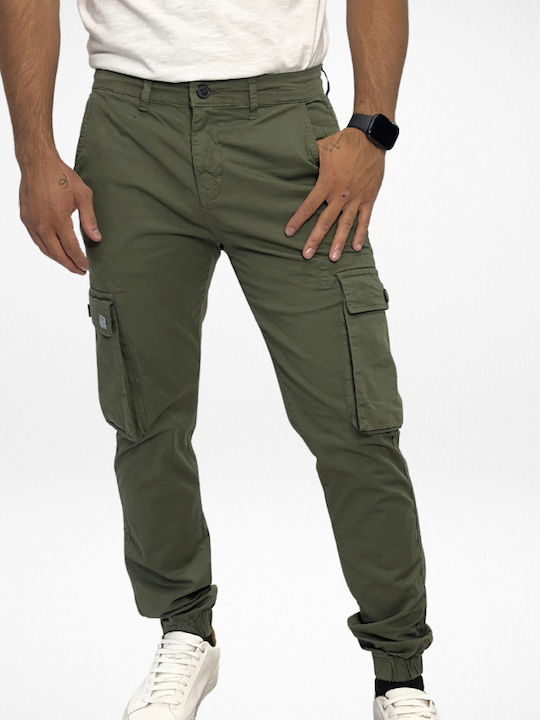 Hose Cargo Elastisch Khaki