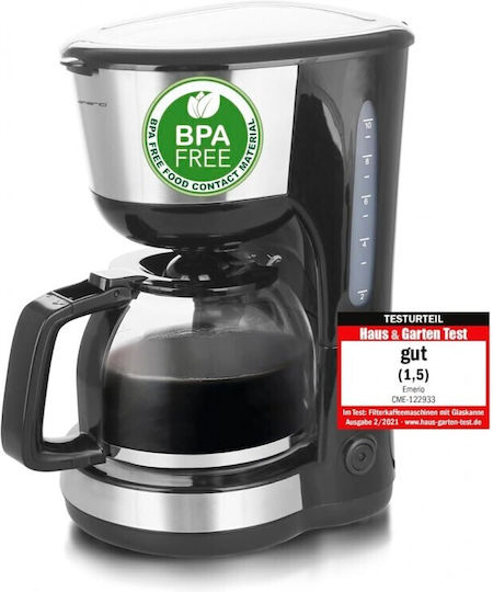 Emerio CME-122933 Filter Coffee Machine 1000W Silver