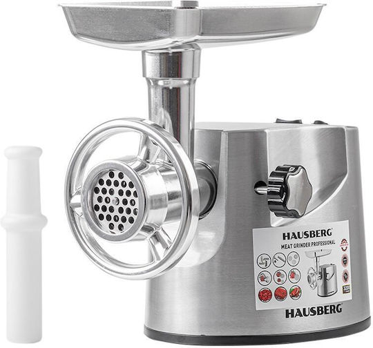 Hausberg Μηχανή Άλεσης Κιμά 3200W Ασημί
