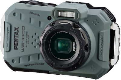 Pentax WG-1000 Kompakte Kamera 16MP Optischer Zoom 4x mit Bildschirmgröße 2.7" Grün