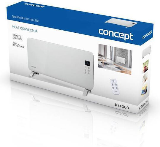 Concept Θερμοπομπός Δαπέδου 2000W με Ηλεκτρονικό Θερμοστάτη Λευκό