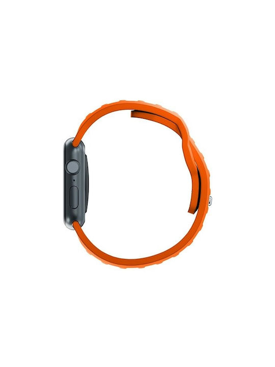 3MK Armband Silikon mit Pin Orange (Apple Watch 44/45/46mm/Ultra 49mm)