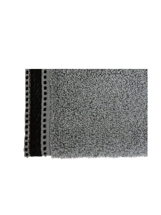 Atmosphera Πετσέτα Προσώπου Joia 50x90εκ. Slate Grey Βάρους 550gr/m²