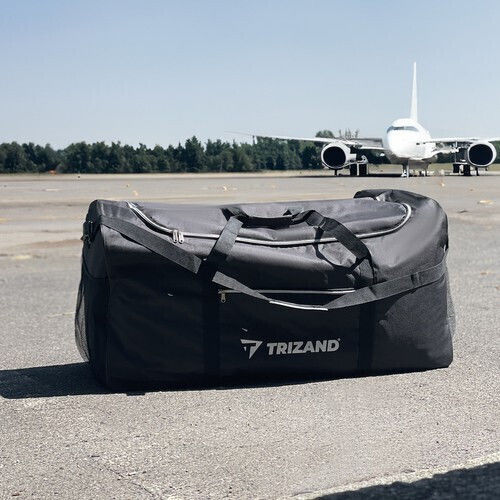 Trizand Сак Вояж 180лт Черен Текстилен Д90xШ40xВ50см.