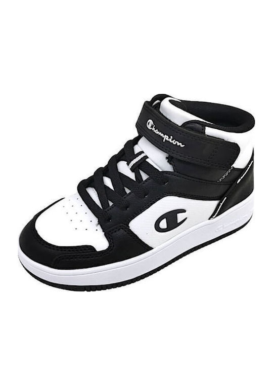 Παιδικά Sneakers High με Σκρατς White / Black