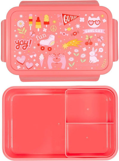 A Little Lovely Company Plastic Kids' Food Container Pink