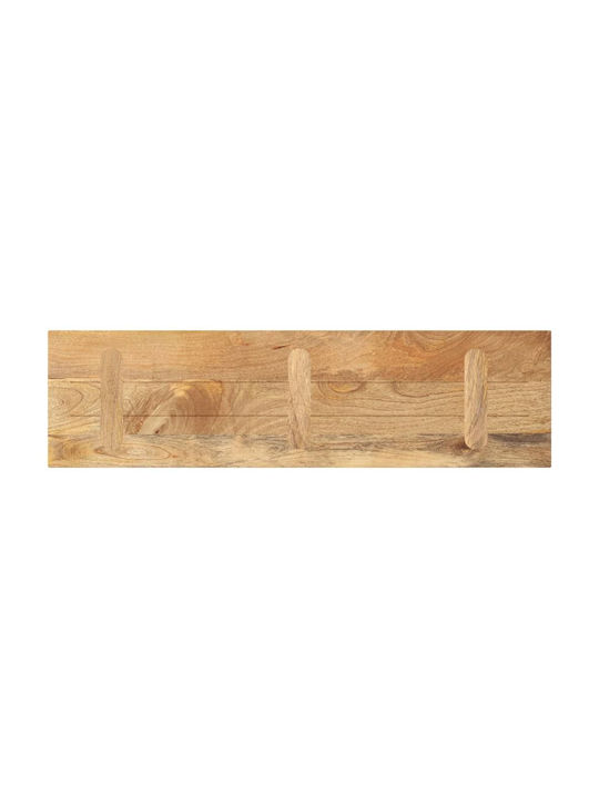 vidaXL Правоъгълена Повърхност на масата Масивно дърво Mango - Brown 100x30x2.5см 371438 1бр