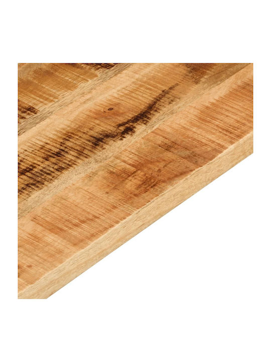 vidaXL Правоъгълена Повърхност на масата Масивно дърво Mango - Brown 80x20x2.5см 371283 1бр