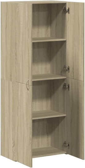 Стояща На Пода Офисна Гардероб Кафява 60x32x153см