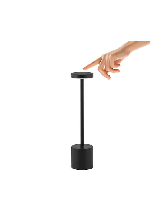 Keskor Metall Tischlampe LED mit Schwarz Schirm und Basis