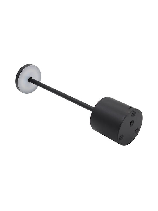 Keskor Metall Tischlampe LED mit Schwarz Schirm und Basis