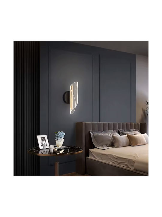 Keskor Lumină de Perete cu LED Integrat Negru 10x11x10cm