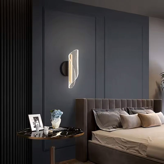 Keskor Lamp Wall with Integrated LED Black 10x11x10cm
