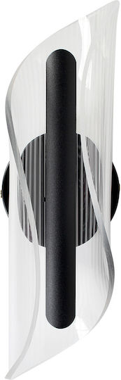 Keskor Lamp Wall with Integrated LED Black 10x11x10cm